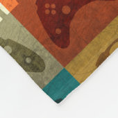 ゲーマーヴィンテージビデオゲーム制御装置 フリースブランケット (角)