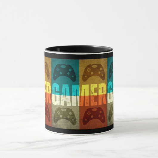 ゲーマーヴィンテージビデオゲーム制御装置 マグカップ (中央)