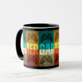 ゲーマーヴィンテージビデオゲーム制御装置 マグカップ (正面左)