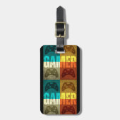 ゲーマーヴィンテージビデオゲーム制御装置 ラゲッジタグ (正面縦)