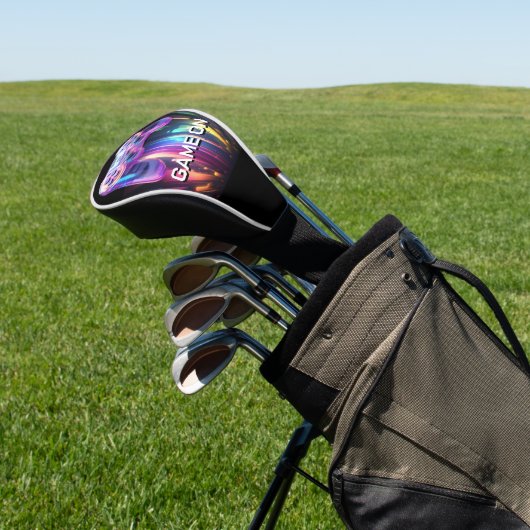 ゲーマー上のゲームコントローラーのビデオネオンゲーム ゴルフヘッドカバー (インサイチュ)