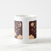 ゲーマー不気味おもしろいボードゲームのスローガン コーヒーマグカップ (中央)