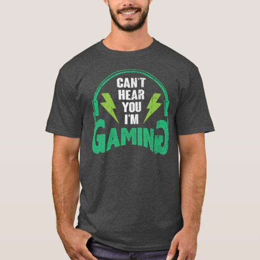 ゲーマー中なので聞こえないよ - 面白いゲーマーギフト Tシャツ (正面)