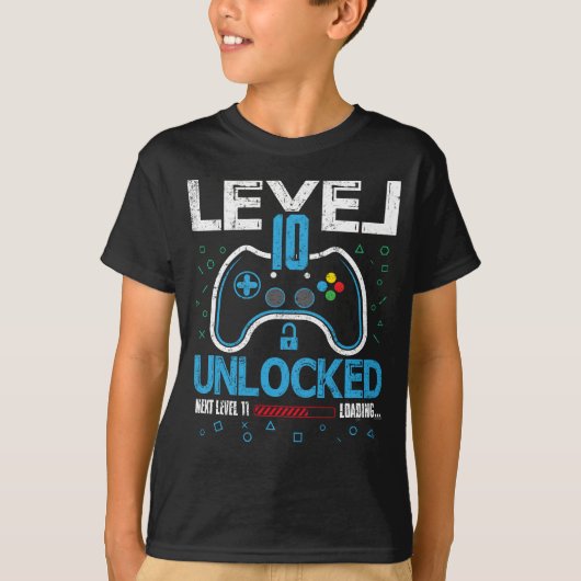 ゲーマー中は声が聞こえない 10歳の誕生日 Tシャツ (正面)