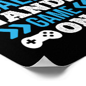 ゲーマー保ギフト落ち着いてゲーム ポスター (角)