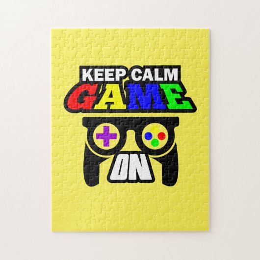 ゲーマー保ギフトCalm Game On ジグソーパズル (縦)