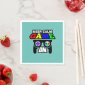 ゲーマー保ギフトCalm Game On スタンダードカクテルナプキン (インサイチュ)