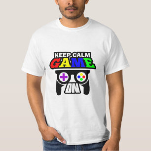 ゲーマー保ギフトCalm Game On Tシャツ
