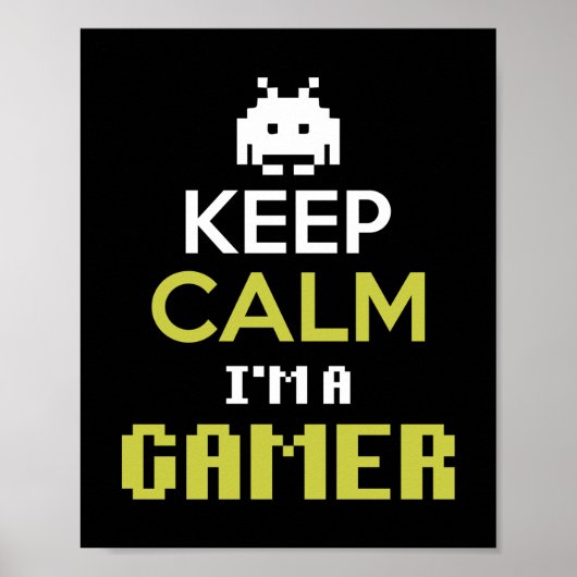 ゲーマー保ギフトCalm I Am A Gamer ポスター (正面)