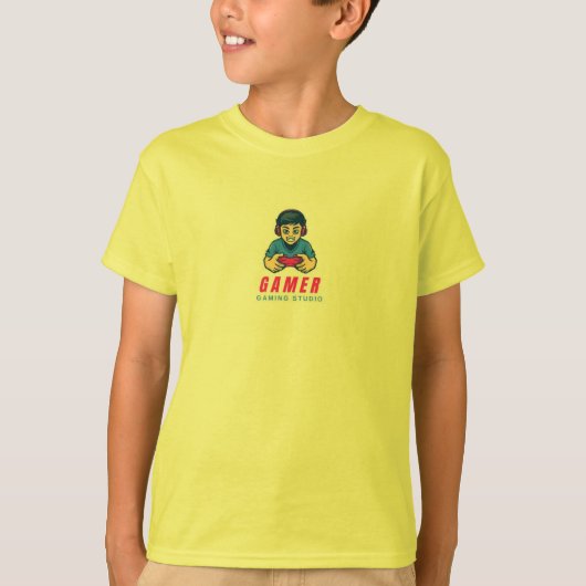 ゲーマー写真付きTシャツ Tシャツ (正面)