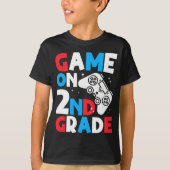 ゲーマー名言 ゲームオン 2年生 ゲーマー クール Tシャツ (正面)
