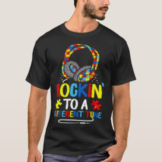ゲーマー向けの違ったリズムに合わせて揺れる自閉症ゲーム Tシャツ