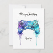 ゲーマー向けクリスマスカード オーダーメイドギフト シーズンカード (正面)