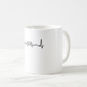 ゲーマー向けゲームコンソールのハートビートギフト コーヒーマグカップ (正面右)