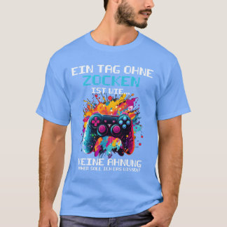 ゲーマー向けゲームコントローラー 懐かしいゲームのない日 Tシャツ