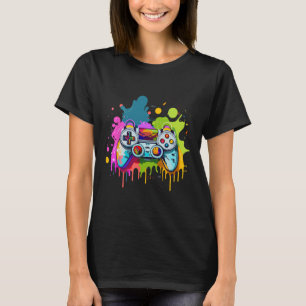 ゲーマー向けコン絵を描トレーターゲーミングアパレルビデオG Tシャツ