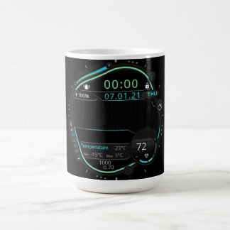 ゲーマー向けセットアップの雰囲気デジタルマグ コーヒーマグカップ