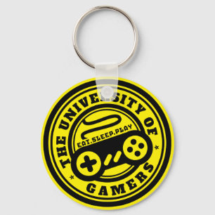 ゲーマー大学のロゴゲームキーチェーン キーホルダー