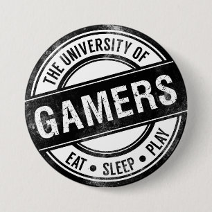 ゲーマー大学ボタおもしろいン 缶バッジ