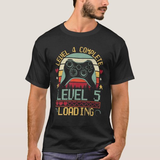 ゲーマー夫結婚した妻レベル4完全レベル Tシャツ (正面)