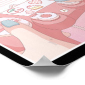 ゲーマー女の子アニメかわいいゲームかわいいビデオゲームWom ポスター (角)