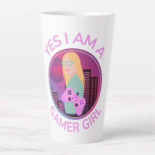 ゲーマー女子です カフェラテマグ (正面)