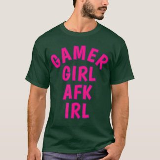 ゲーマー女子 AFK IRL 離席中 Tシャツ