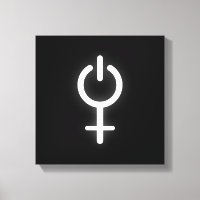 ゲーマー女性用ガールパワー電子シンボル