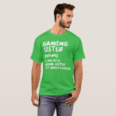 ゲーマー姉妹の定義が面白い!ビデオゲーム好きに贈るギフト Tシャツ (正面フル)