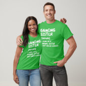 ゲーマー姉妹の定義が面白い!ビデオゲーム好きに贈るギフト Tシャツ (ユニセックス)