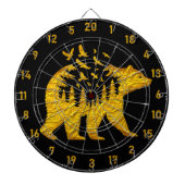 ゲーマー威厳のあるのベアデザイン ダーツボード (正面)