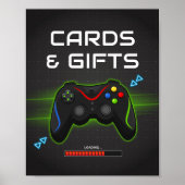 ゲーマー子供の誕生日パーティーカード&ギフトサイン ポスター (正面)