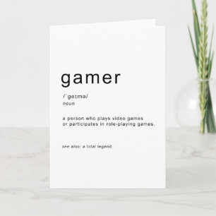 ゲーマー定義 カード