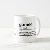 ゲーマー定義 コーヒーマグカップ (正面右)