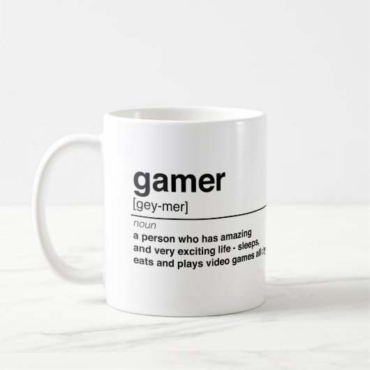 ゲーマー定義 コーヒーマグカップ (左)