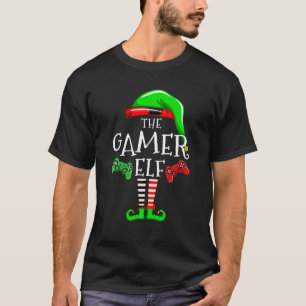 ゲーマー小妖精や小人ファミリーマッチングクリスマスグループビデオGa Tシャツ