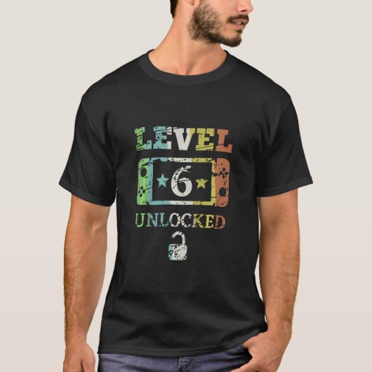 ゲーマー少年とGのキッズゲームレベル6ロック解除 Tシャツ (正面)