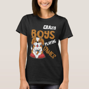 ゲーマー少年ゲーマー犬コンソール選手ビデオゲームGa Tシャツ