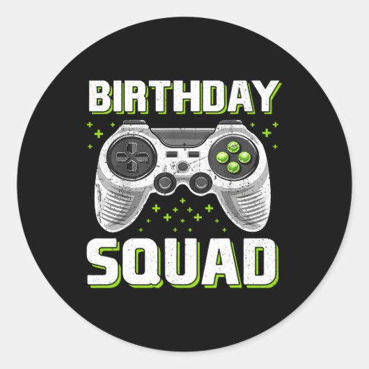 ゲーマー少年少女の分隊ビデオゲーム制御装置 ラウンドシール (正面)