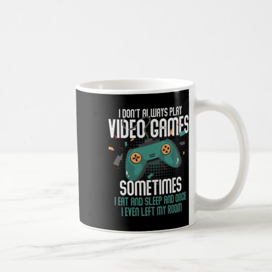 ゲーマー少年男子のためのおもしろいビデオゲーム コーヒーマグカップ (右)
