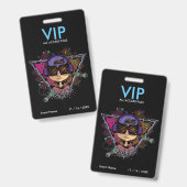 ゲーマー少年VIPアクセスパスバッジ バッジ (正面＆裏面)