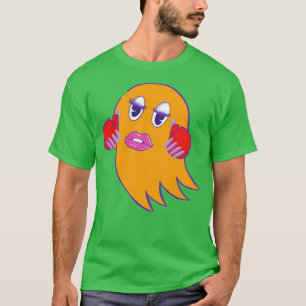 ゲーマー幽霊オレンジ Tシャツ