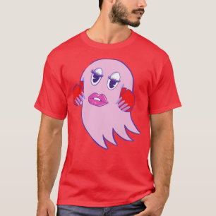 ゲーマー幽霊ピンク Tシャツ