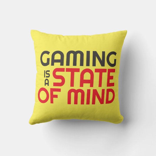 ゲーマー引用文ゲーム用ピローギークゲーミングプロ クッション (裏面)