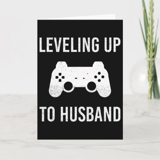 ゲーマー彼氏のためのプロポーズ・結婚祝い カード (正面)