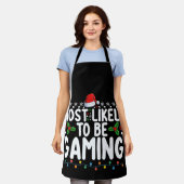 ゲーマー必携のグッズ ゲーム好きのためのアイテム エプロン (着用した状態)