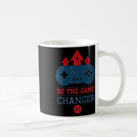ゲーマー必携 ゲームを変える人へのプレゼントTシャツ コーヒーマグカップ (右)