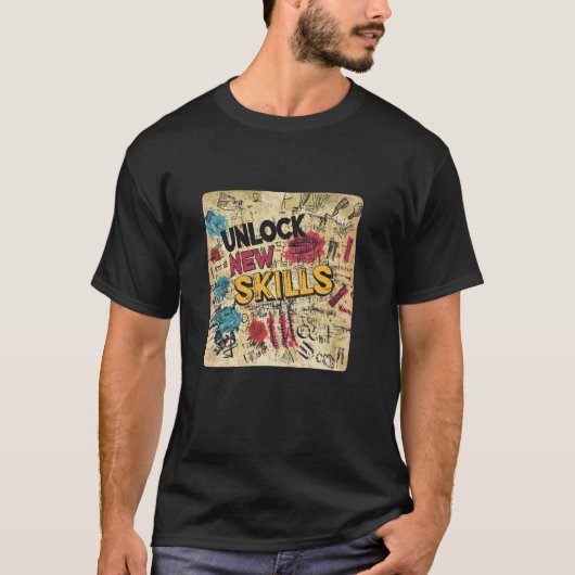ゲーマー愛のスキルアップ宣言コスチューム Tシャツ (正面)
