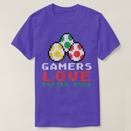 ゲーマー愛イースターエッグかわいいビデオゲームゲーミングボーイ Tシャツ (デザイン正面)