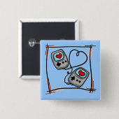 ゲーマー愛ボタン 缶バッジ (正面&裏面)